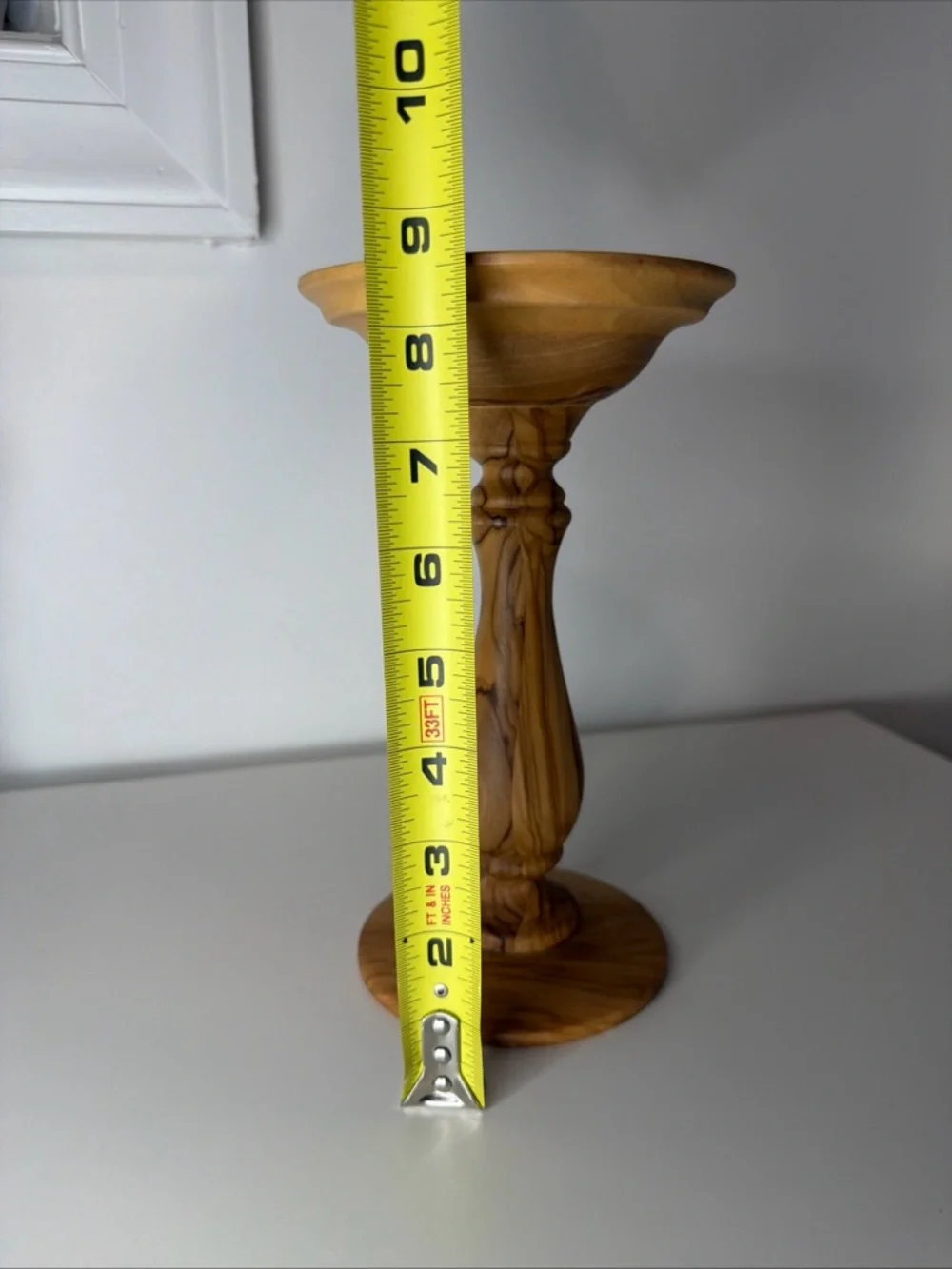 Williams Sonoma Olive Wood Candle Holder - Picture 3 of 6